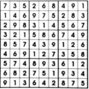 Answer Key for Lange Report 3/2018 Sudoko Puzzle
