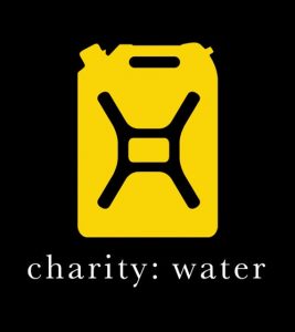 The logo for charity: water
