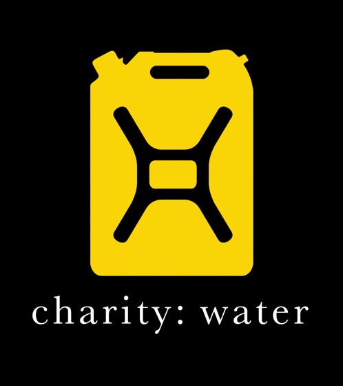 The logo for charity: water