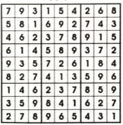 July 2018 Lange Report Sudoku puzzle answers for paytaxeslater.com