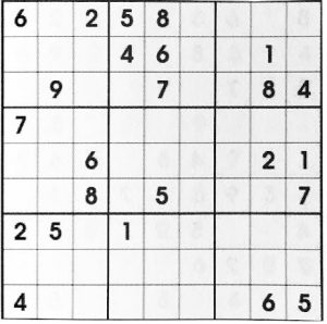 Sudoku Puzzle for the September 2018 Lange Report on paytaxeslater.com
