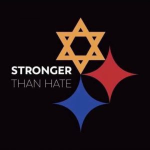 Stronger than Hate Image showing unity in the wake of the Tree of Life Synagogue Shootings on paytaxeslater.com