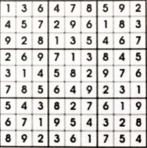 The Lange Report August 2019 Soduko Puzzle Answers