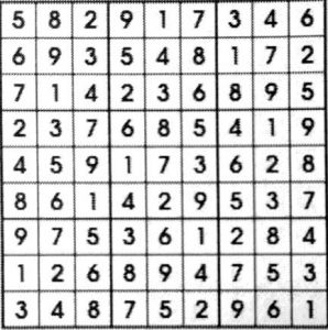The answer key to the October 2019 Sudoku puzzle on paytaxeslater.com