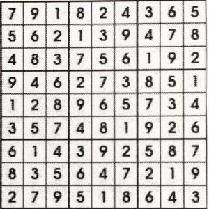 February 2020 Sudoku Answer Key for the Lange Report on paytaxeslater.com