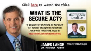 The first video in CPA/Attorney James Lange's new video series dedicated to the SECURE Act titled 'What is the SECURE Act?' on Paytaxeslater.com