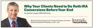 Image for the lead article of the November 2020 Lange's Advice Column by CPA/Attorney James Lange found on https://paytaxeslater.com