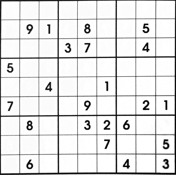 November 2021 Lange Report Sudoku Puzzle