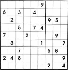 April Sudoku Puzzle for the April 2022 Lange Report go to paytaxeslater.com for more info
