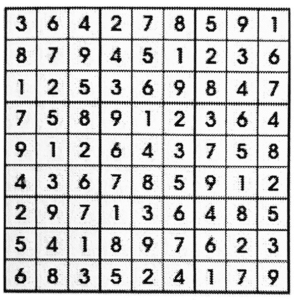 Sudoku Key March 2023