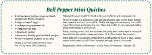 Bell Pepper Mini Quiches Recipe The Lange Report