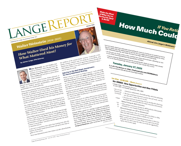 The Lange Report January 2026